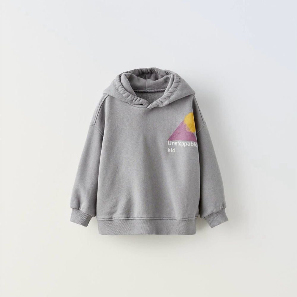 Zara kids boys girls unstoppable kid hoodie sweatshirt size 5-6